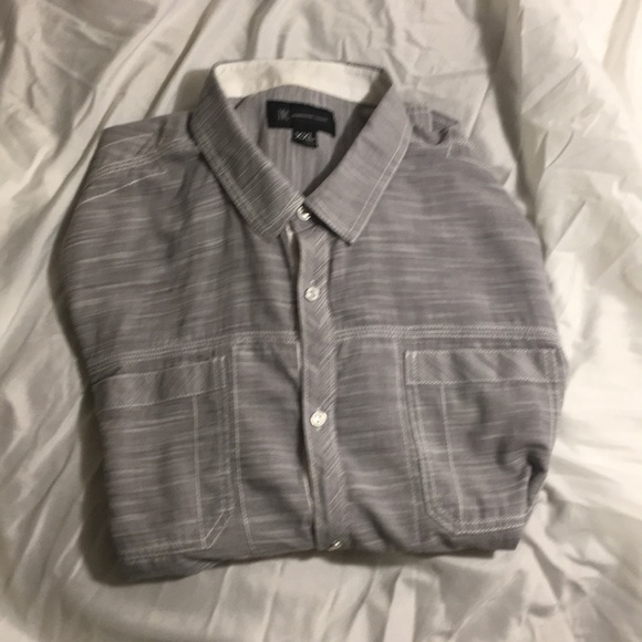 INC - Gray and White - XXL- Button Down - Picture 3 of 4
